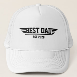 Beste Papa Opgericht Superheld Vetgedrukte typogra Trucker Pet