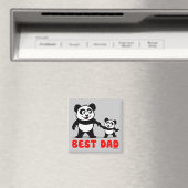 Beste papa Panda Magneet (Insitu (Vaatwasser))