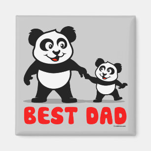 Beste papa Panda Magneet
