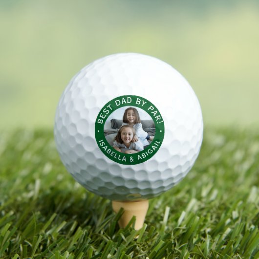 Beste Papa Par Foto Golfballen (Insitu Shirt)