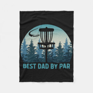 Beste Papa Par Funny Disc Golf Frisbee Golfer Dik Fleece Deken