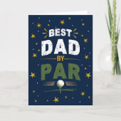 Beste Papa Par Golf Liefhebber Vaderdag Kaart (Voorkant)