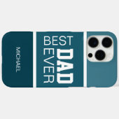 Beste papa persoonlijk Case-Mate iPhone case (Achterkant (horizontaal))