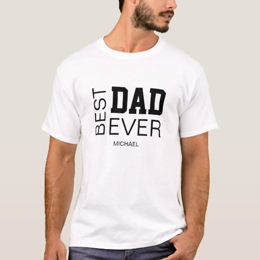 Beste papa persoonlijk t-shirt (Voorkant)