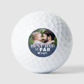 Beste Papa Persoonlijke Foto Golfballen (Voorkant)