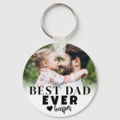 Beste Papa Persoonlijke Foto Sleutelhanger (Achterkant)
