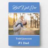 Beste papa Plaque Fotoplaat (voorkant)