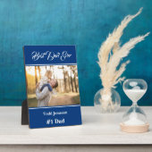 Beste papa Plaque Fotoplaat (Zijkant)