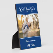 Beste papa Plaque Fotoplaat (Zijkant)