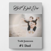 Beste papa Plaque Fotoplaat (voorkant)