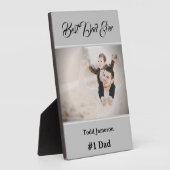 Beste papa Plaque Fotoplaat (Zijkant)
