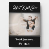 Beste papa Plaque Fotoplaat (voorkant)