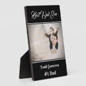 Beste papa Plaque Fotoplaat (Zijkant)