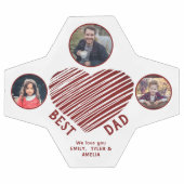 Beste Papa Rode Hart Vaderdag 3 Foto`s  Voetbal (Enkel)