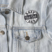 Beste papa - rubberen stempel effect - ronde button 5,7 cm (In situ)
