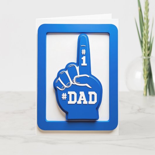 Beste Papa Schuim Hand Kaart (Voorkant)