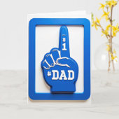 Beste Papa Schuim Hand Kaart (Gele Bloem)