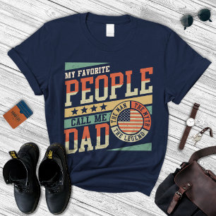 Beste papa Shirt, mijn favoriete mensen noemen me  T-shirt