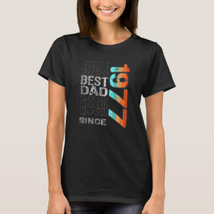 Beste papa sinds 1977 voor de beste papa ter werel t-shirt