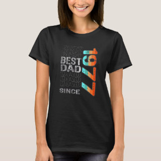 Beste papa sinds 1977 voor de beste papa ter werel t-shirt