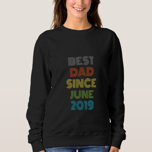 Beste Papa sinds juni 2019 Cool Cadeau Trui (Voorkant)