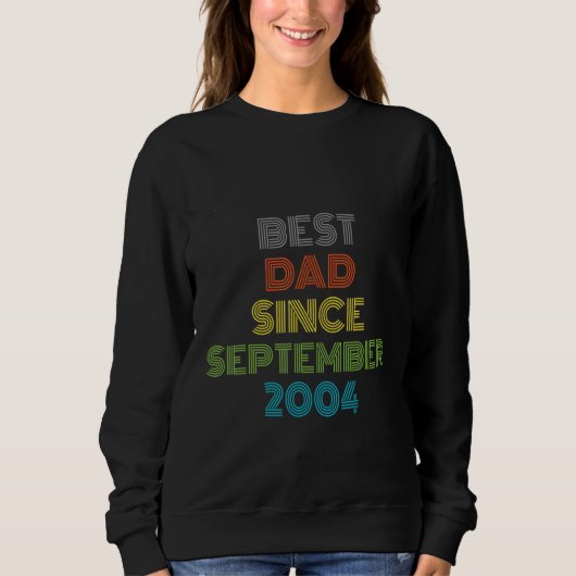 Beste Papa sinds September 2004 Cool Cadeau Trui (Voorkant)