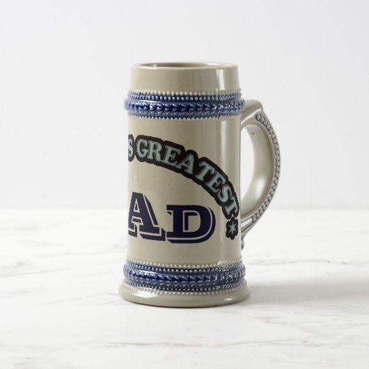 Beste Papa Stein ter Wereld Bierpul (Voorkant rechts)