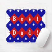 Beste Papa Sterren en Diamanten Muismat (Met muis)