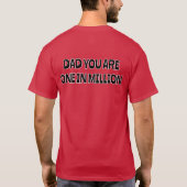 BESTE PAPA T-SHIRT OOIT | PAPA, JE BENT ÉÉN OP EEN (Achterkant)