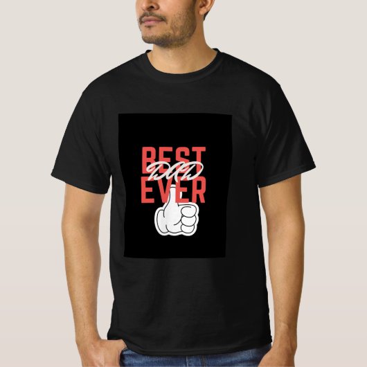 Beste papa T-shirt voor Vaderdag (Voorkant)