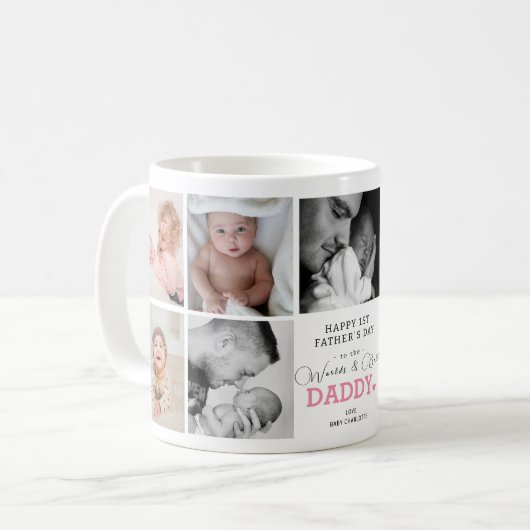 Beste papa ter wereld - 1e Vaderdag Coffee Mok (Voorkant links)