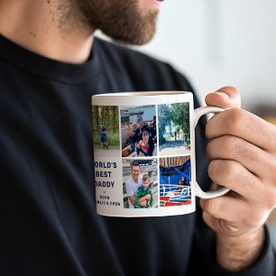 Beste Papa ter Wereld 8 Foto Collage Koffiemok