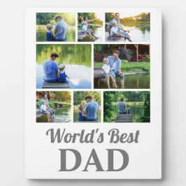 Beste Papa ter Wereld 8 Foto Collage Vaderdag Fotoplaat