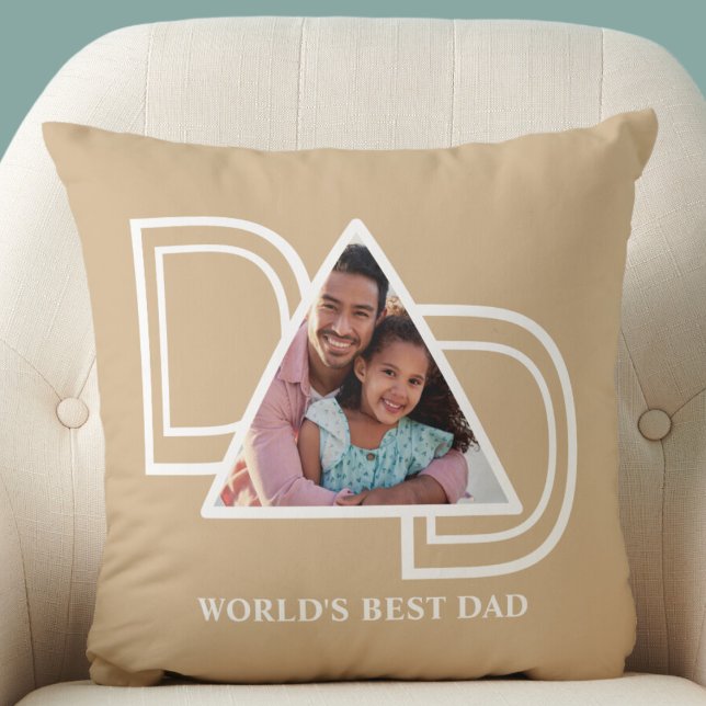 Beste Papa ter Wereld Aangepaste Foto  Kussen (Creator heeft geüpload)