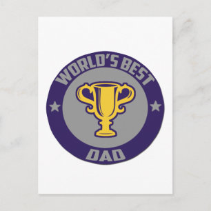 Beste papa ter wereld Award Briefkaart