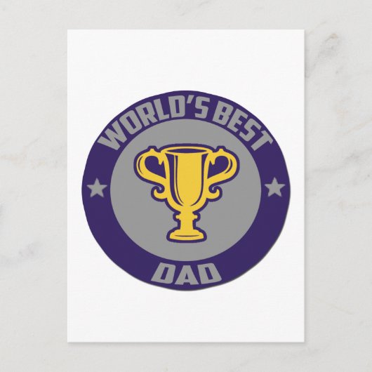 Beste papa ter wereld Award Briefkaart (Voorkant)