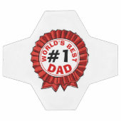 Beste papa ter wereld citeert Red Ribbon Vaderdag Voetbal (Enkel)