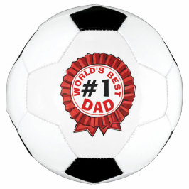 Beste papa ter wereld citeert Red Ribbon Vaderdag Voetbal