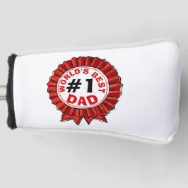 Beste papa ter wereld citeert rood lint golfheadcover