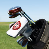 Beste papa ter wereld citeert rood lint golfheadcover (Insitu)