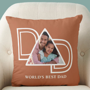 Beste Papa ter Wereld Douane Foto Roest Vaderdag Kussen