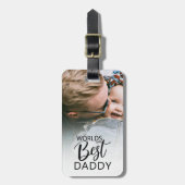 Beste Papa ter Wereld | Foto Bagagelabel (Voorkant verticaal)