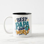 Beste Papa ter Wereld Foto Mok (Links)