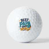 Beste Papa ter Wereld Golfbal Golfballen (Voorkant)