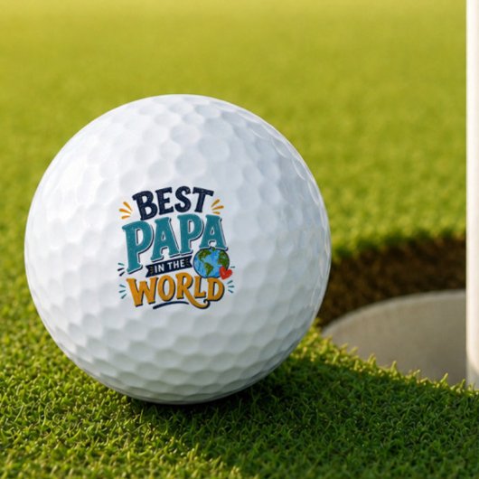 Beste Papa ter Wereld Golfbal Golfballen