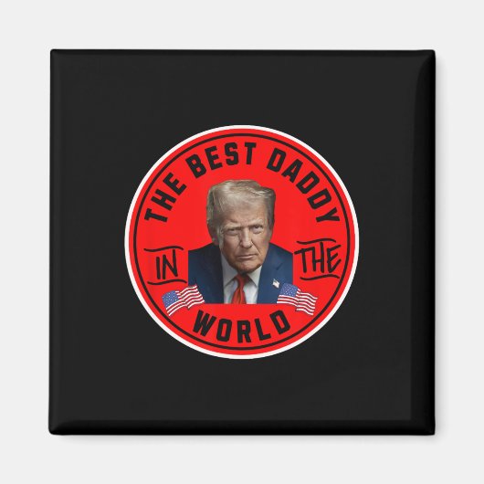 Beste Papa Ter Wereld Grappige Trump  Magneet (Voorkant)
