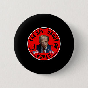 Beste Papa Ter Wereld Grappige Trump Ronde Button 5,7 Cm