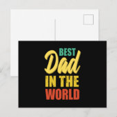 Beste papa ter wereld - Grootste vader Briefkaart (Voorkant / Achterkant)