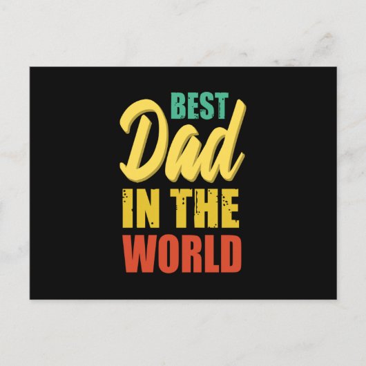 Beste papa ter wereld - Grootste vader Briefkaart (Voorkant)