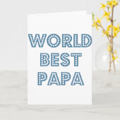 Beste Papa ter Wereld Kaart (Gele Bloem)